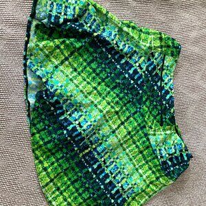 Boulder Women's Athletic Sparkle Skirt -- Green Print. Size Large. Great cond!